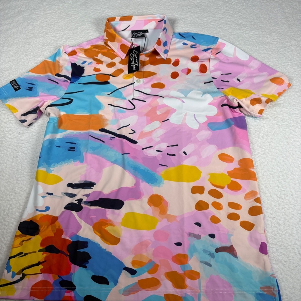 Sunday Swagger Men's Large Multicolor Golf Polo